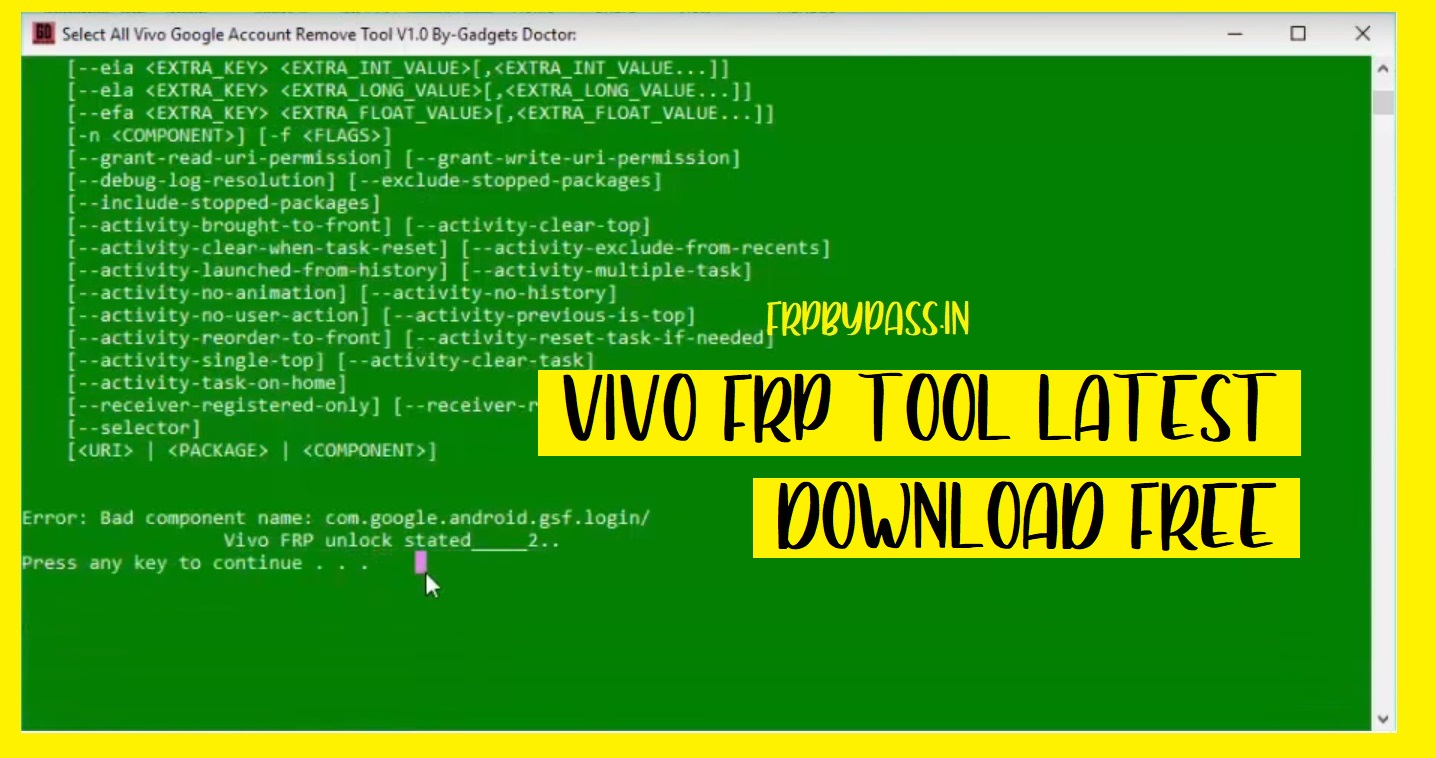 Vivo FRP Tool (All Vivo FRP Unlock Tool) 2020
