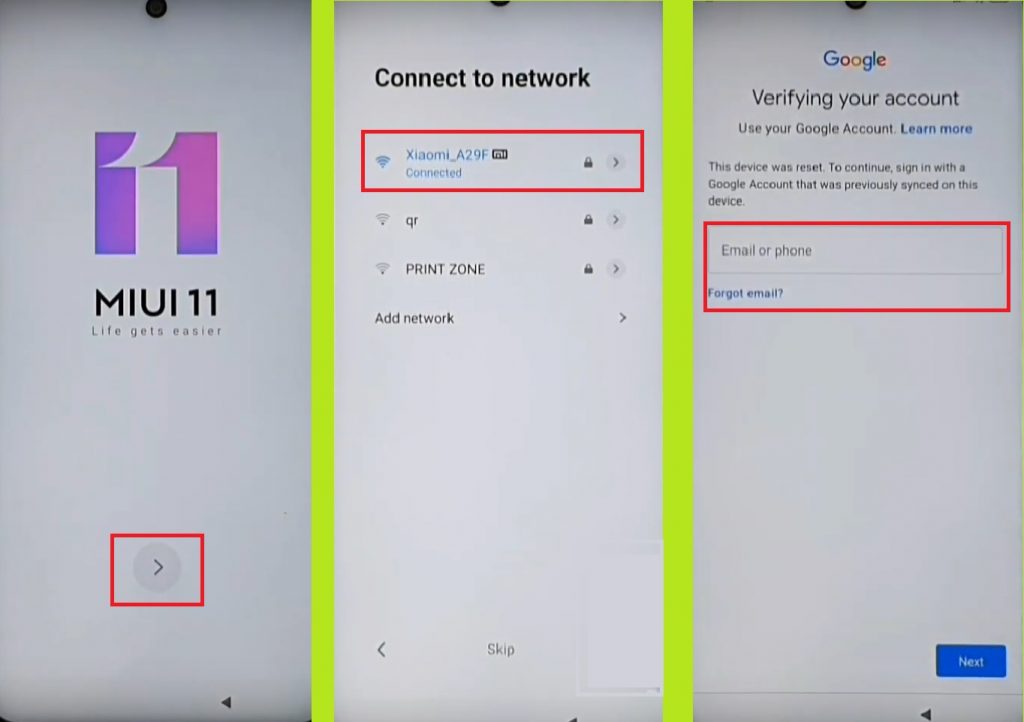 Redmi Xiaomi Poco FRP FRP Bypass MIUI 11 Without PC Connect WIFI