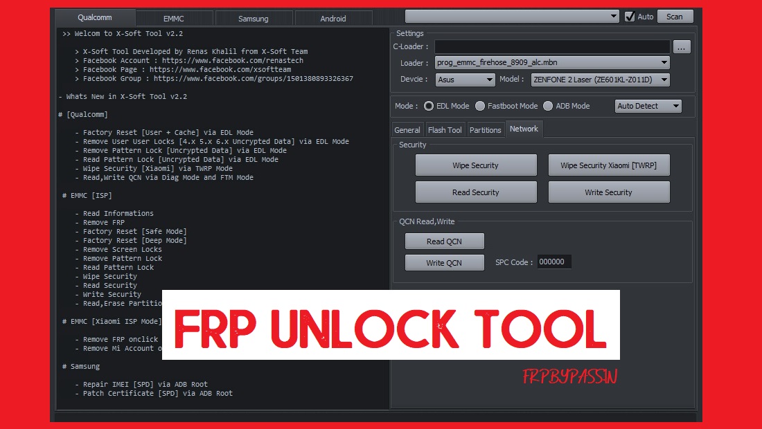 Download XSoft FRP Unlock Tool for PC 2020 Free